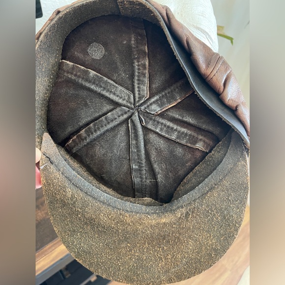 Vintage leather Harley Davidson cap - Picture 3 of 5